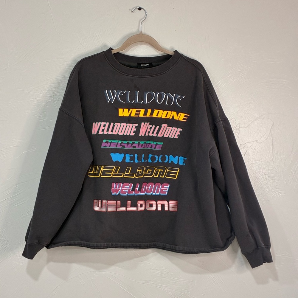 Black Graphic Sweatshirt